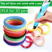 Resim 20 Renk 3D Yazıcı Kalem Seti DIY El Yapımı Graffiti PLA Boyama Sanatı Tasarım 