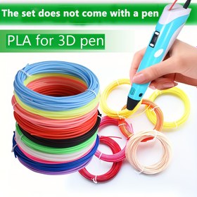 Resim 20 Renk 3D Yazıcı Kalem Seti DIY El Yapımı Graffiti PLA Boyama Sanatı Tasarım 