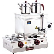 Resim Işıkgaz Elektrikli Ve Lpg'li Kapaklı Ce Çift Tab. Çay Ocağı 2 Demlik 30'luk 