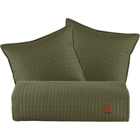 Resim PASIONI - Satin - Elegante - Khaki Double Bed Runner Set 