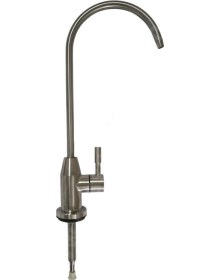 Resim Konik Gövde Sus304 Inox Paslanmaz Çelik Su Arıtma Musluğu 