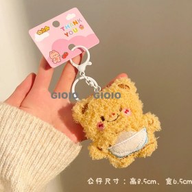 Resim Silver1 Karikatür Küçük Hediye Peluş Bebek Kolye Anahtarlık Çanta Kolye Aksesuarları (Yurt Dışından) 