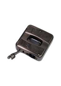 Resim Parmida Gunmetal İşlemeli V-cut Puro Makası Kesici - Tr9080 