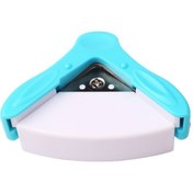 Resim Mavi Mini Taşınabilir Köşe Kesici - 5mm Yarıçaplı Fotoğraf Kartvizit Köşe Yuvarlatıcı Aleti 