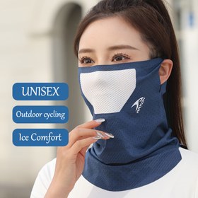 Resim 1 adet Unisex Yaz Boyun Gaiter - Nefes Alabilir, Esnek, Dikişsiz Yüz Maskesi Bisiklet ve Açık Hava Sporları için, Evrensel Kafa Giyimi | Şık Boyun Gaiter | Rahat Uygunluk 