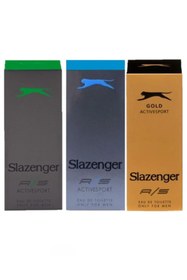 Resim Slazenger 3x 125ml Karma Parfüm Seti (gold-mavi-yeşil) Active Sport 