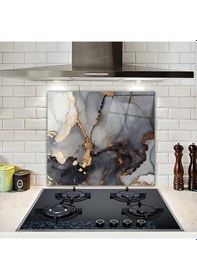 Resim Decorita Cam Ocak Arkası Koruyucu|Stark MermerGörünümlü|52cmx60cm 