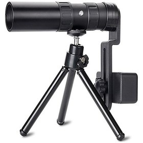 Resim Süper Telefoto Yakınlaştırmalı Monoküler Teleskop Tripod 
