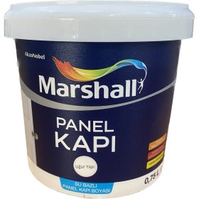 Resim Marshall Su Bazlı Panel Kapı Boyası 0,75 Lt - Yeni Plastik Ambalaj 