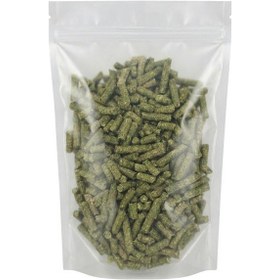 Resim İpek Değirmen Yonca Pelet 1 kg Tavşan Hamster Guinea Pig Yemi Doğal Yüksek Lifli Besleyici Taze Kemirgen 