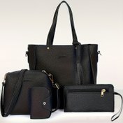 Resim 4 adet Yeni Basit ve Şık Set, Popüler Rahat El Çantası Yaz Çok Yönlü Yüksek Kaliteli Trendli Çok Parça Hediye Seti, Kadınlar İçin Hediye Seti, Tatil Hediyesi, Günlük Gereksinimler, Minimalist Tasarım, Modern Moda, Dayanıklı Malzeme, Hafif Yapı, Eşleşen Set, Çok Yönlü Üçlü, Hediye Alıcıları, Ofis Bayanlar 