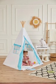 Resim Kızılderili Çocuk Oyun Çadırı - Beyaz 