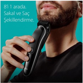 Resim Braun Series 3 MGK3440 Hepsi Bir Arada Şekillendirme Seti, 8’i 1 Arada Erkek Bakım Kiti 