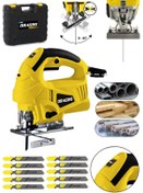 Resim Dragro Germany Technology 4000 Watt Lazerli Profesyonel Devir Ayarlı Dekupaj Testere Çantalı 10 Uçlu 