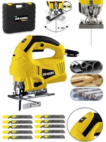 Resim Dragro Germany Technology 4000 Watt Lazerli Profesyonel Devir Ayarlı Dekupaj Testere Çantalı 10 Uçlu 