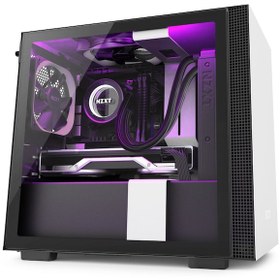 Resim NZXT H210i CA-H210I-W1 Mini ITX White/Black Chassis Bilgisayar Kasası 