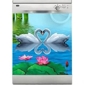 Resim Makinesi Sticker Kaplama Beyaz Eşya Kaplama Bambu Kuğu 
