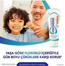 Resim Sensodyne Promine 3-5 Yaş Çürüklere Karşı Koruyan Çocuk Diş Macunu 50ml+Tavşanlı Yumuşak Diş Fırçası 