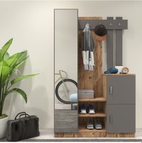 Resim Robin Home Lenka Vestiyer Portmanto Ayakkabılık Çam-gri 