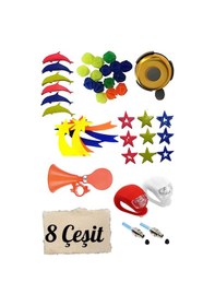 Resim Bisiklet Dekoratif Süs Seti 8 Parça Çok Renkli 