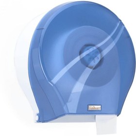 Resim KG-GOLDPAPER F165 Şeffaf Mavi Mini Jumbo Wc Tuvalet Kağıdı Dispenseri Aparatı 