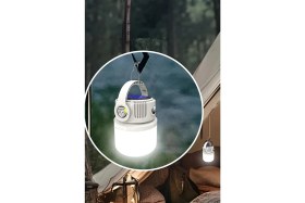 Resim Mobee 30W Şarjlı El Feneri Type-C USB Powerbank Özellikli Lithium LED Kamp Işıldak Askılı MKMP-007 