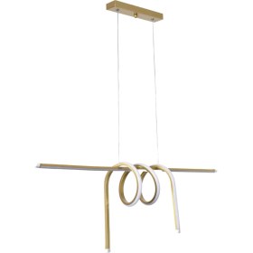 Resim Teknotrust Martinez Modern Tasarım Yatak Odası - Salon - Mutfak Yemek Masası Renk Beyaz Ledli 2 Li Avize 