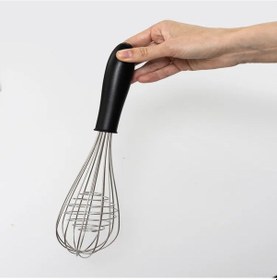 Resim Yaozixa Stainless Steel Ve Nylon El Çırpıcı, İki Aşamalı Spiral Tasarım, Kolay Tutuş, Kuru Ve Yağlı Karışımlar İçin Mükemmel Sonuç 