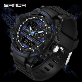 Resim Oldfriend Sanda Erkek Spor Saati Mavi Led Ekran Aydınlatmalı Kronometre Ve Taktı Diğer 
