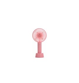 Resim Desingshop Mini Şarjlı Standlı El Vantilatörü Fanı Soğutucu Vantilatör Pembe 