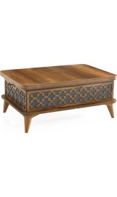 Resim Evistro Akıllı Laptop Sehpa Yemek Masası Orta Sehpa Ceviz - Antrasit 