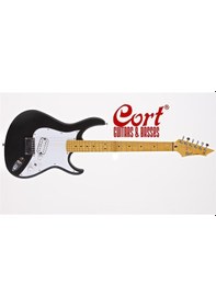 Resim Cort Garage1 Bks Elektro Gitar Kılıflı Siyah Satin Scorpu Pick 
