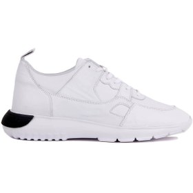 Resim Sail Lakers - Beyaz Deri Erkek Sneaker 