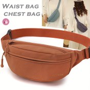 Resim Kadınların Çok Katmanlı Bel Çantası - Şık Yüksek Yoğunluklu Oxford Kumaş, Ayarlanabilir Crossbody ve Omuz Askıları, Telefon ve Temel Gereksinimler için Fermuarlı Bölümler, Hafif ve Çok Yönlü, Günlük Çıkışlar için, Küçük Crossbody Çantası, Günlük Aksesuar, Şık Tasarım, Dayanıklı Dikiş, Güvenli Depolama 