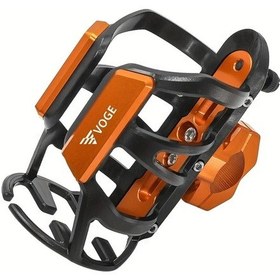 Resim Meridiangoods Loncin 300 Ac/ds/q250 İçin Turuncu Universal Su Matarası Askısı, Titreşim Önleyici 