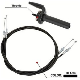 Resim Hightower Siyah Gaz Kumanda Kolu Ve Kablo Seti Honda Crf250r Crf450r Crf250x Crf450x 
