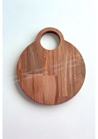 Resim Ahşap Kesme Tahtası Sunumluk Doğal Kayın Ağacı 30x26 Cm - Kl-akt521a Ahşap 