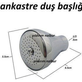 Resim Tepe Duş Yağmurlama Ankastre Duş Süzgeci Kafası 