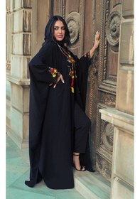 Resim Crystalia Daisy Abaya Siyah 