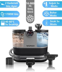 Resim womidi Dy-506f Buhar Fonksiyonlu Halı Yıkama Dijital Ekran Halı Koltuk Yıkama Ve Leke Çıkartma Makinesi 