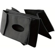 Resim Cloudstore Siyah Çok Amaçlı Keçe Araç Koltuğu Askılı Saklama Çantası Araç İçi Mendil Kutusu 