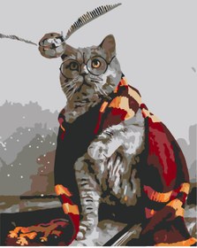 Resim wombhobby CAT POTTER Sayılarla Boyama Seti 80X100 Cm Çerçeveli (Kasnağa ) Gerili 