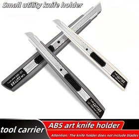 Resim Küçük ABS Malzeme Yardımcı Bıçak Tutucu Ofis Ev Malzemesi Dayanıklı Su Geçirmez Paslanmaz Hafif Taşınabilir (Bıçak Kesme Aracı/Ergonomik Kolu/Güçlü Kesme Aracı/Çok Fonksiyonlu Bıçak/Kaymaz Konfor Kolu/Kesme Kenarı Depolama/Modern Bıçak Tutucu/Güçlü Bıçak Tutucu) 