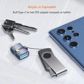 Resim BUFF LABS BC02 Type-C to USB 3.0 OTG Dönüştürücü Çevirici Adaptör 