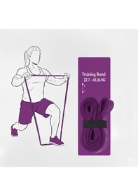 Resim Çeşitli Kg Direnç Bantları, Gym Barfiks Direnç Bandı, Kas Geliştirme Direnç Bandı, Pilates Egzersiz Bandı Mor 
