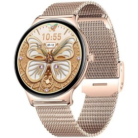 Resim haino teko germany Haino Teko Watch Ultra 5 Amoled Ekran Super Slim Tasarım WaterProof 3 Kordonlu Akıllı Saat Gold Rose 