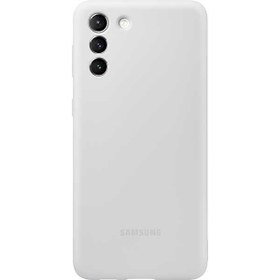 Resim Galaxy S21 Plus ile Uyumlu Silikon Kılıf Açık Gri EF-PG996TJEGWW 