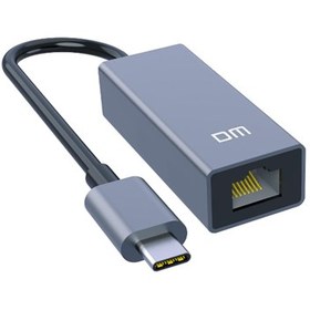 Resim DM CHB017 Type-C to RJ45 1000Mbps Gigabit Ethernet Dönüştürücü Uzay Gri 