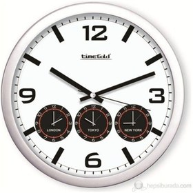 Resim Time Gold 4'Lü Dünya Saati Plastik 40 Cm (239096105) Altın 