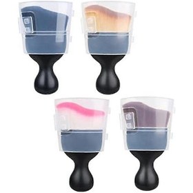 Resim 4 Parçalı Araç İçi Temizlik Fırçası Seti Kapaklı Ve Oto İç Mekan Fırçaları İçin Detaylandırma Fırçaları 